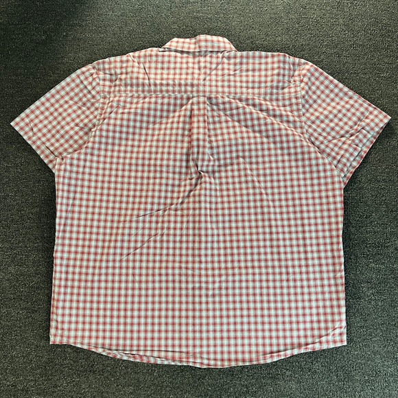 Cody James Core Shirt Mens XXL Gray Red Plaid Short Sleeve Button Western Rodeo - Picture 6 of 10